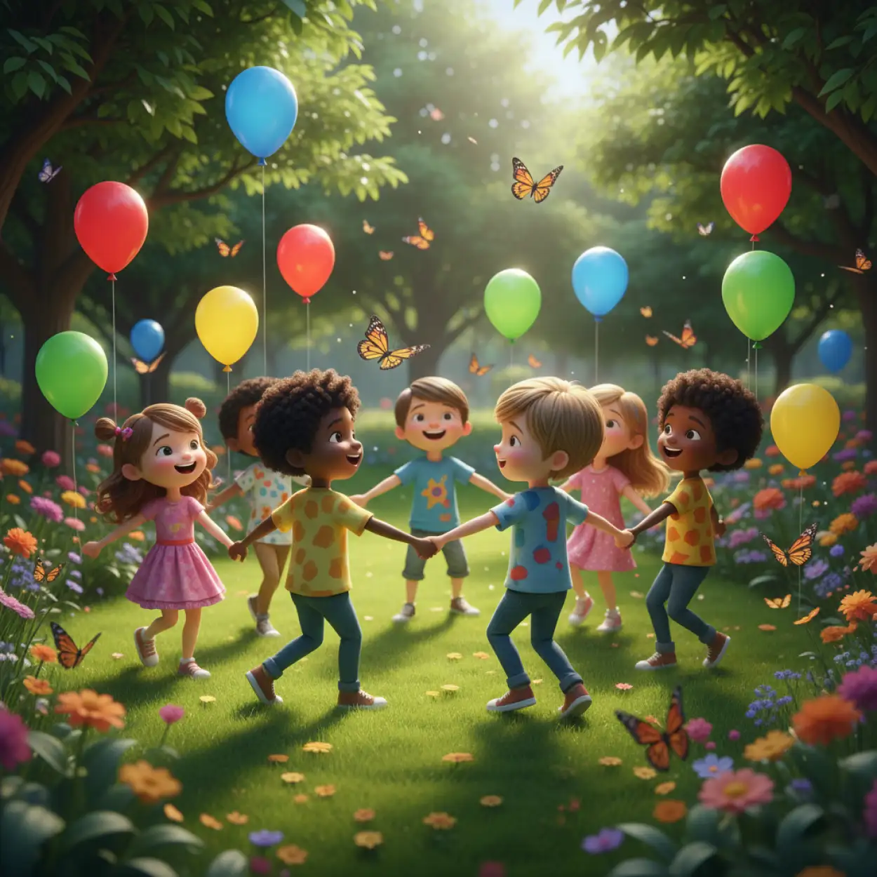 Free Download Childrens Day Background With Balloons And Gifts - High Quality Childrens Day Background Background