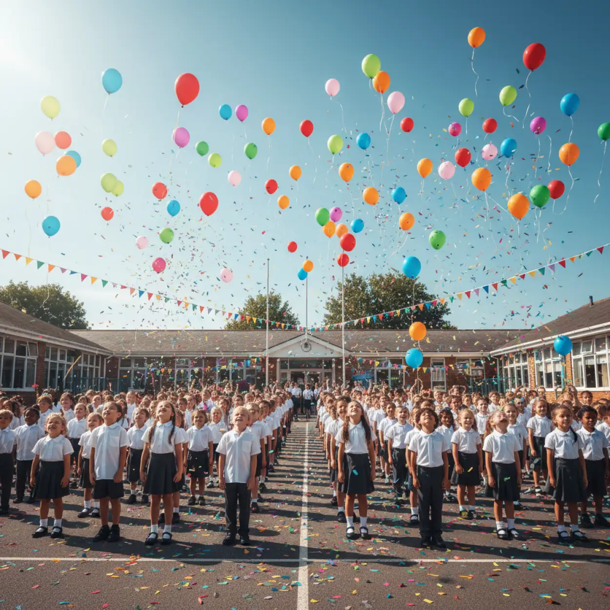 Free Download Childrens Day Background With Children Silhouette - High Quality Childrens Day Background Background