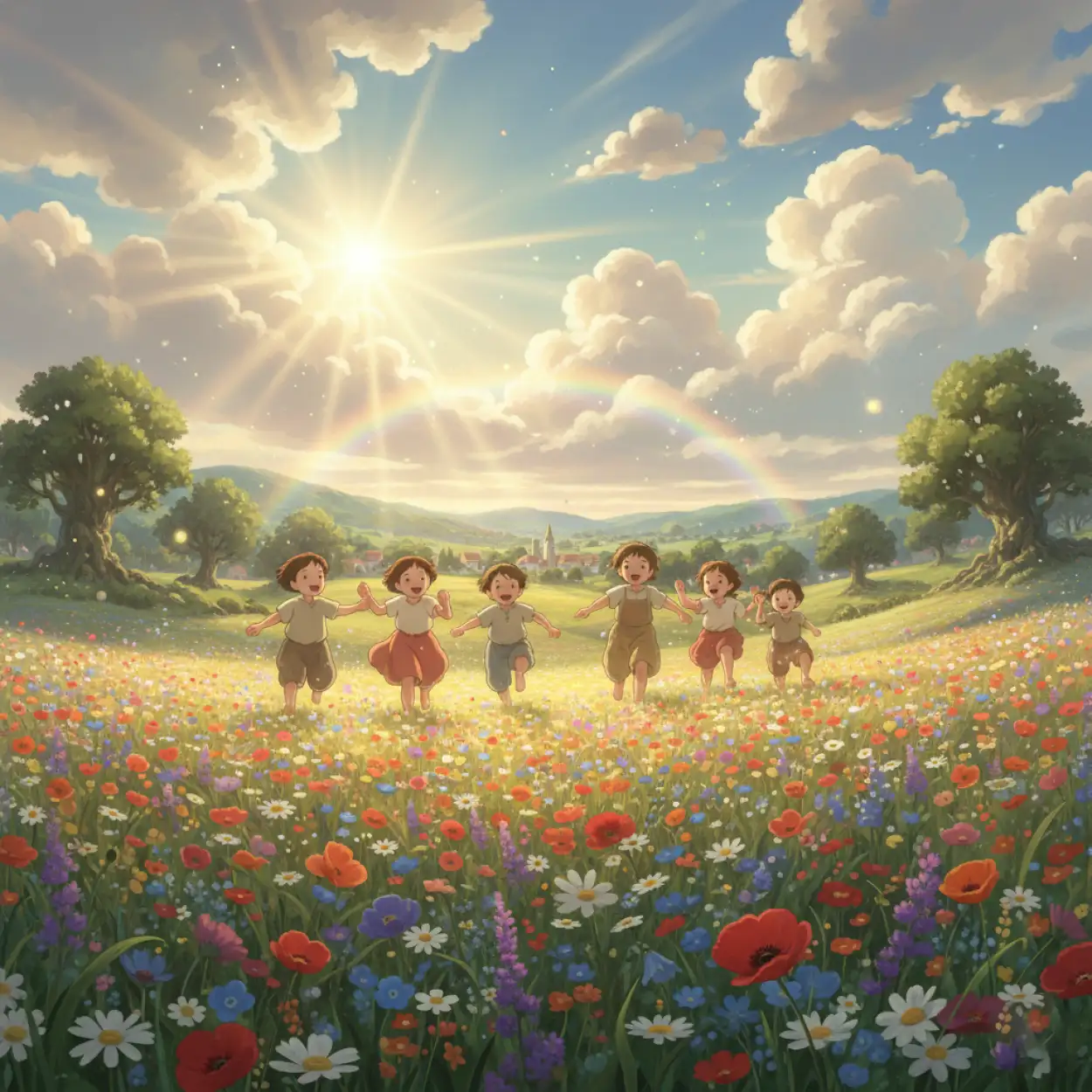 Free Download Childrens Day Background With Joyful Festival Scene - High Quality Childrens Day Background Background