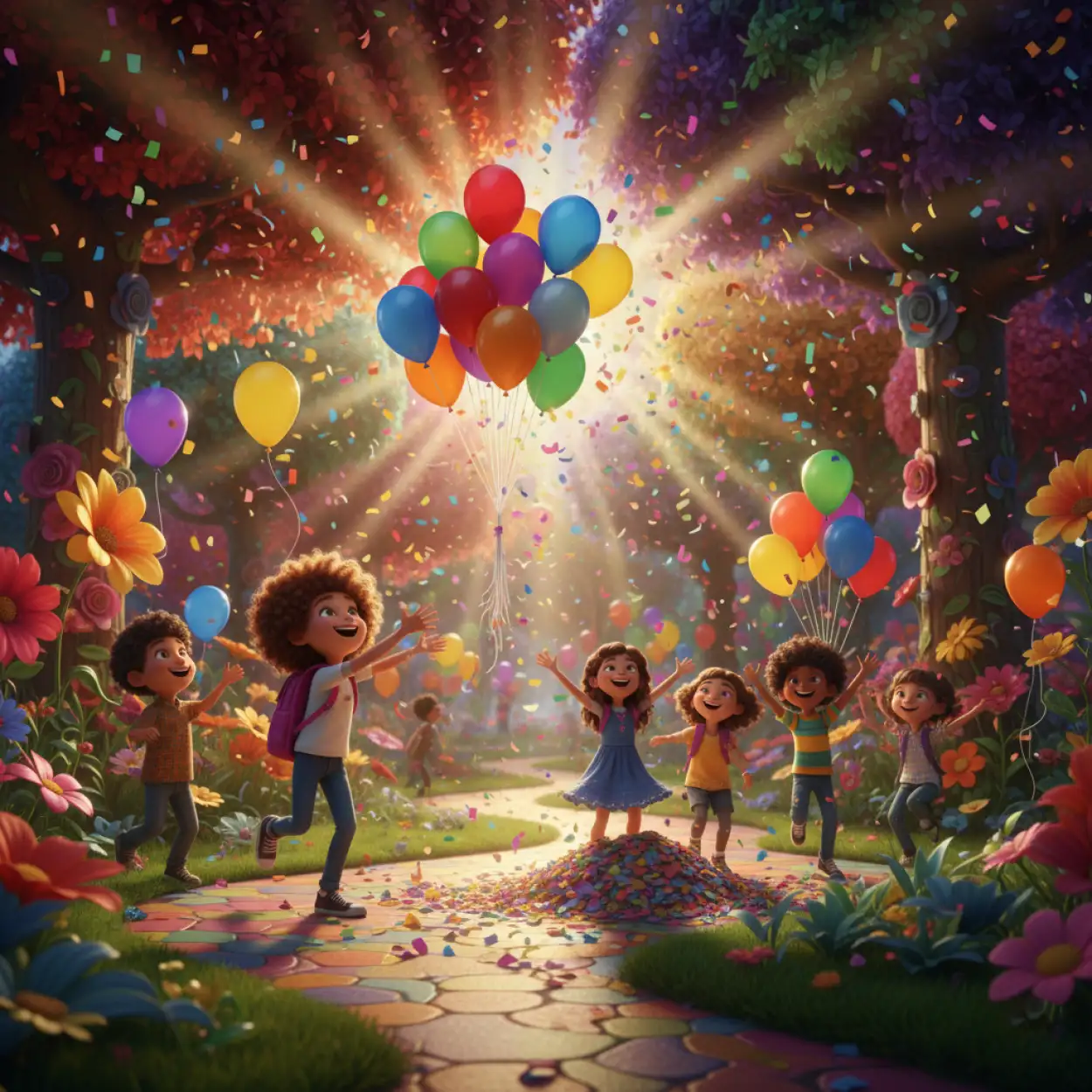 Free Download Childrens Day Background With Red Rose And Heart - High Quality Childrens Day Background Background