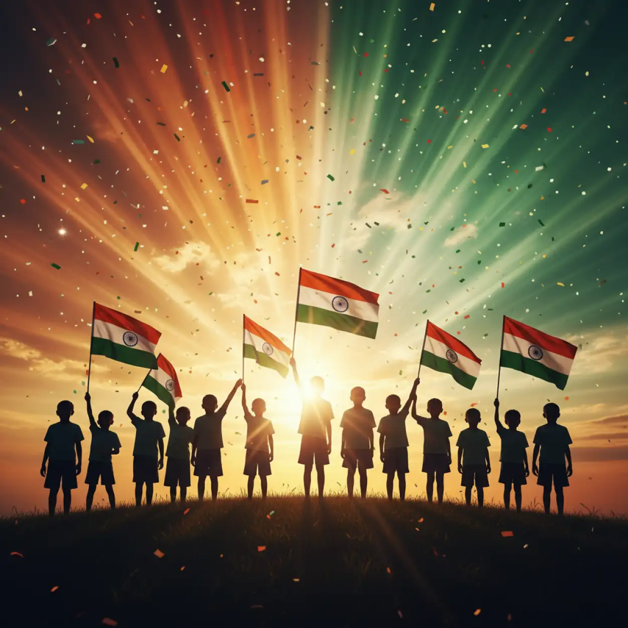 Free Download Childrens Day Background With Tricolor Theme - High Quality Childrens Day Background Background