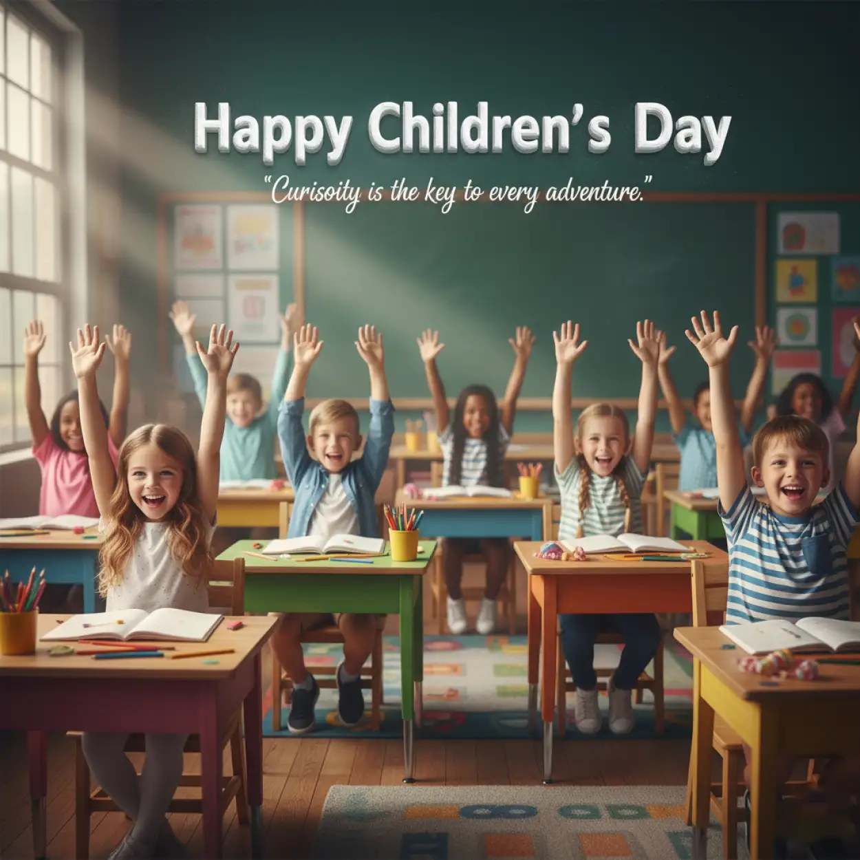 Free Download Childrens Day Quotes For School Posters - High Quality Happy Childrens Day Quotes Background