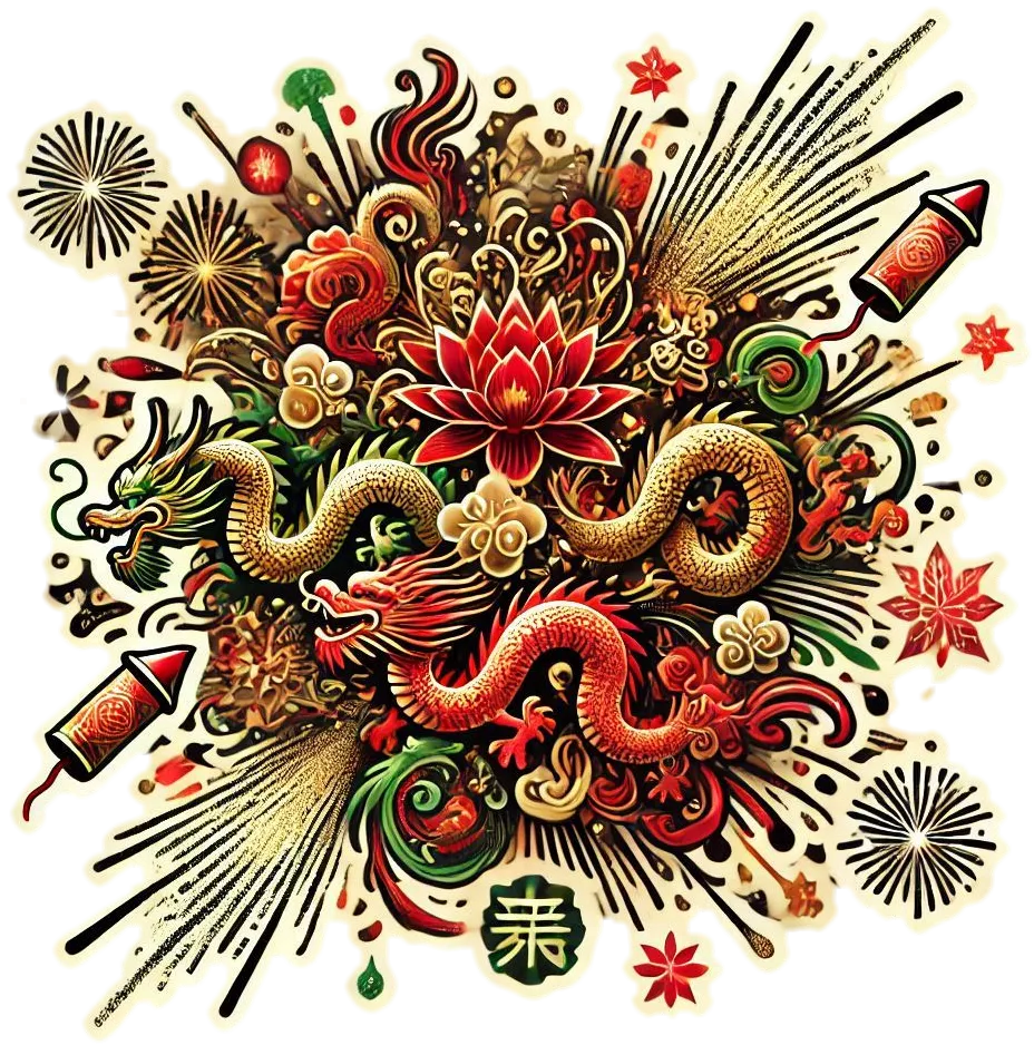 Free Download Chinese New Year Png 2025 Greeting Card - High Quality Chinese New Year PNG PNG Image