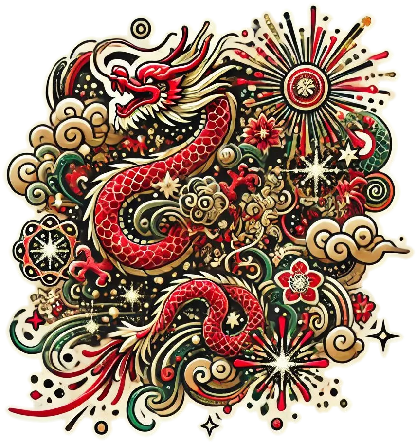 Free Download Chinese New Year Png Dragon And Phoenix - High Quality Chinese New Year PNG PNG Image