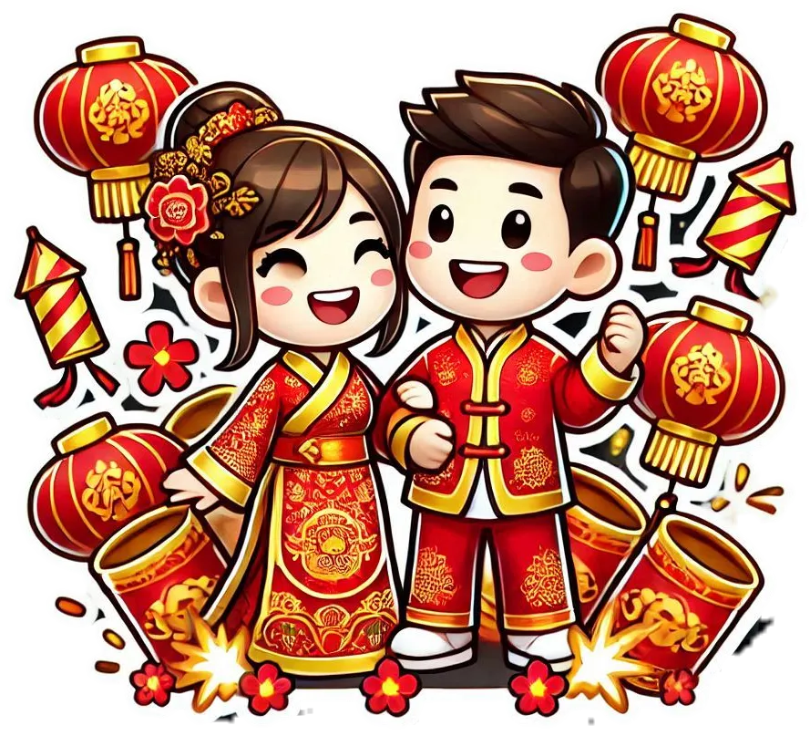 Free Download Chinese New Year Png Family Reunion Clipart - High Quality Chinese New Year PNG PNG Image