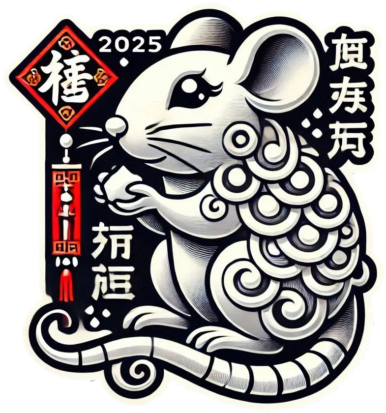 Free Download Chinese New Year Png Rat Zodiac 2025 - High Quality Chinese New Year PNG PNG Image