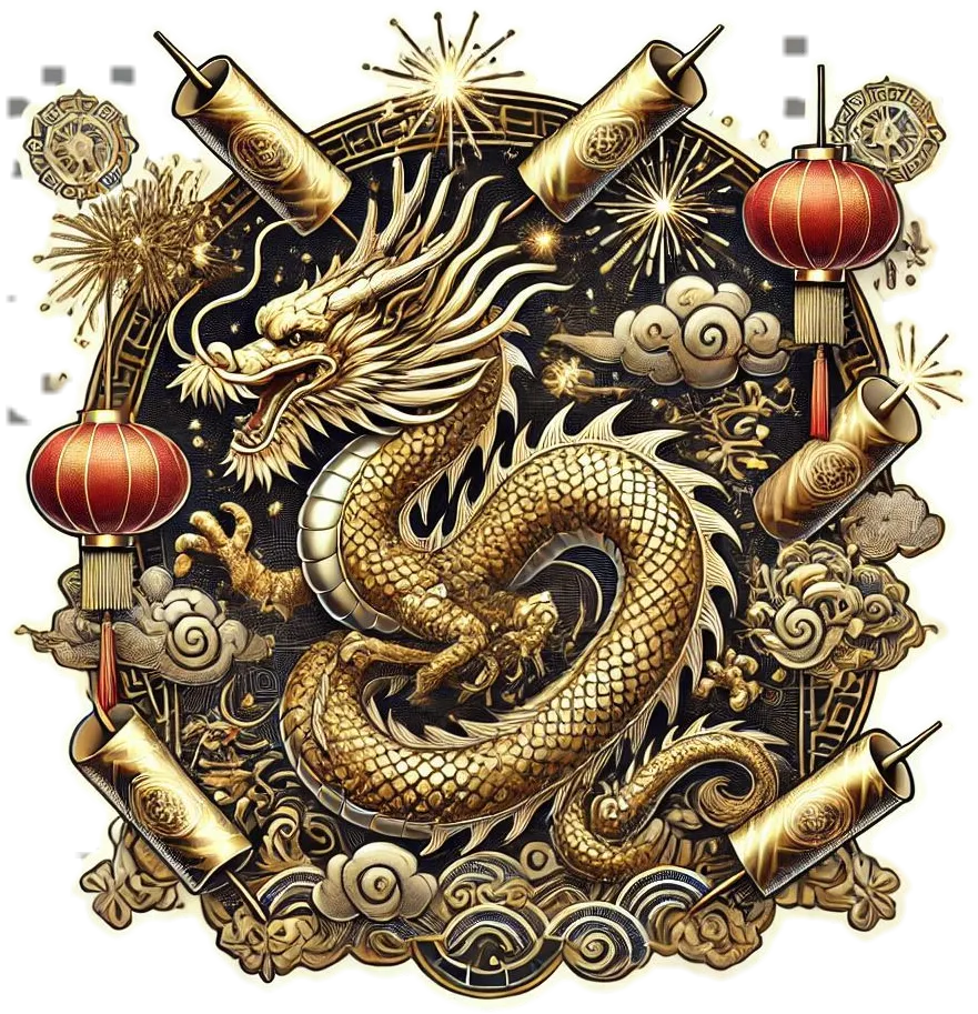 Free Download Chinese New Year Png Year Of The Dragon - High Quality Chinese New Year PNG PNG Image