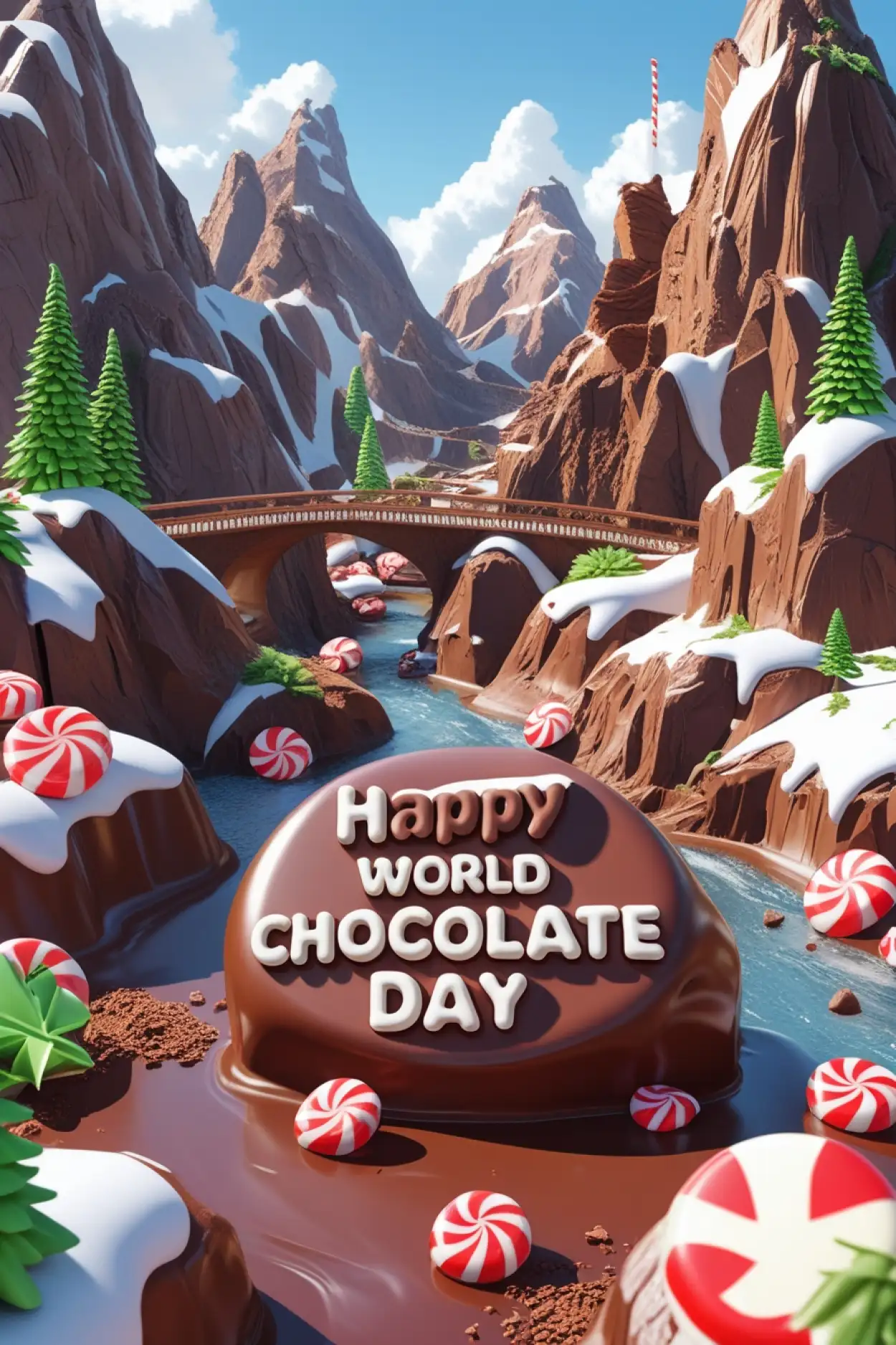 Chocolate Day Greeting Card Online - Royalty Free Happy World Chocolate Day Image | Pngmagic Free Download Chocolate Day Greeting Card Online - High Quality Happy World Chocolate Day Background
