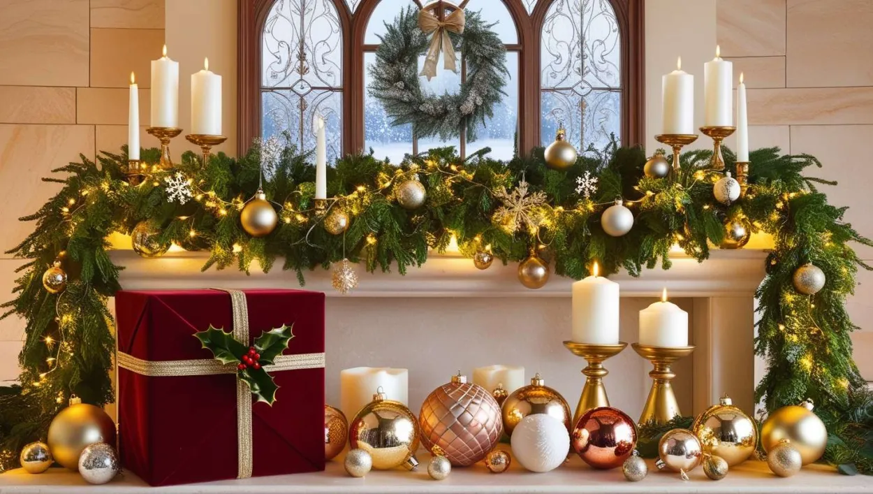 Free Download Christmas Background Featuring Holly And Berries - High Quality Christmas Background Background