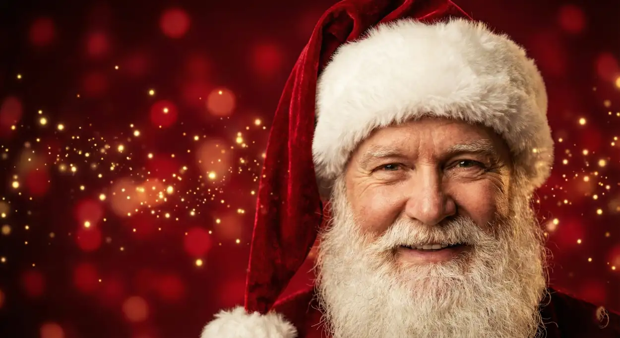 Free Download Christmas Background Hd With Santa Claus - High Quality Christmas Background Hd Background Image