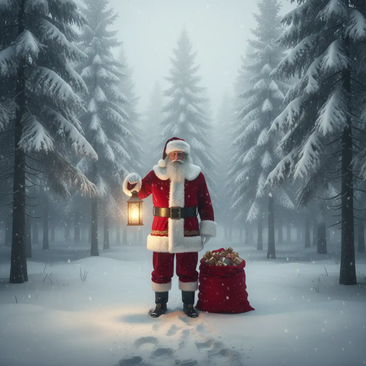 Christmas Background With Santa Claus And Snow - Royalty Free Christmas Background With Santa Claus Image | Pngmagic Free Download Christmas Background With Santa Claus And Snow - High Quality Christmas Background With Santa Claus Background