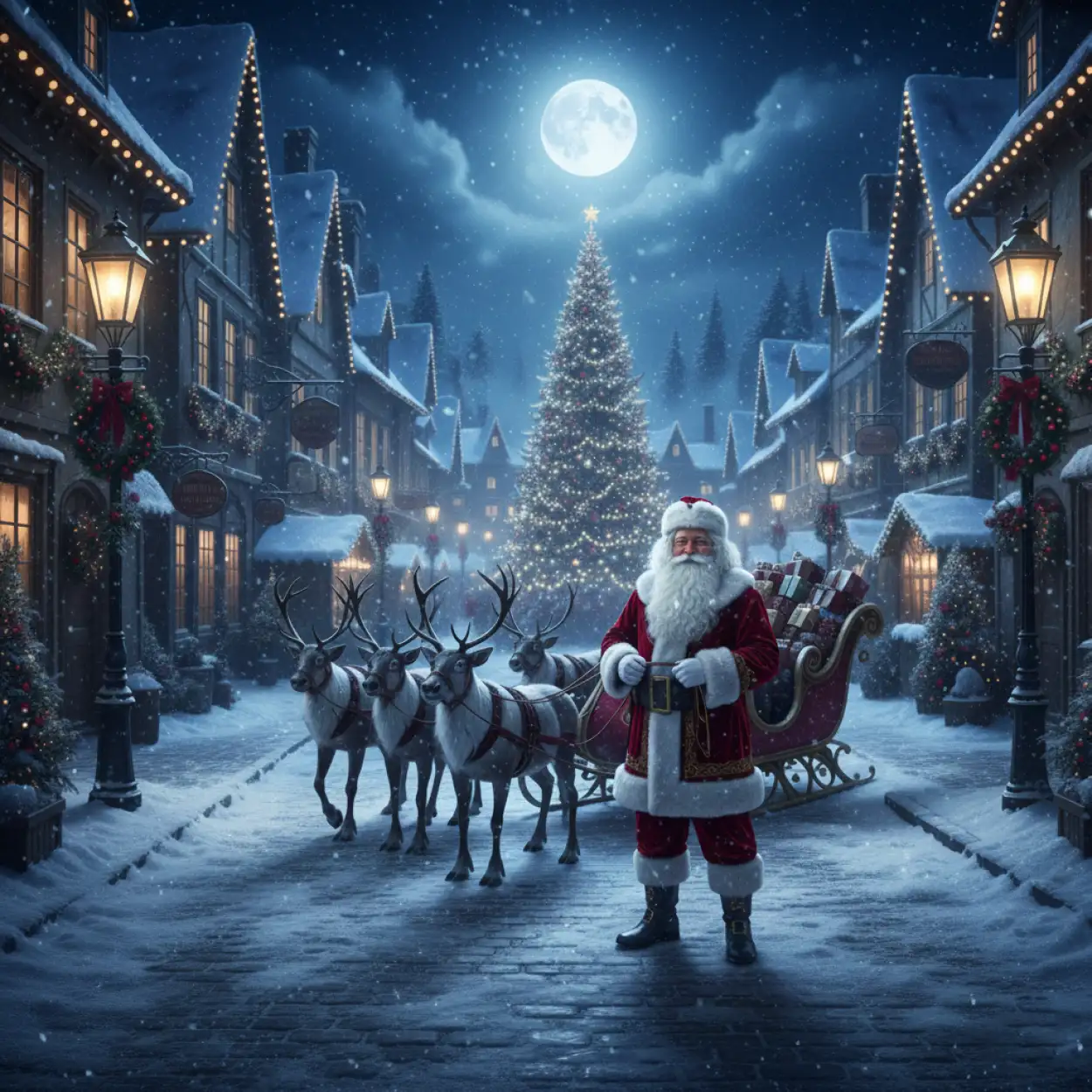 Christmas Background With Santa Claus Cartoon - Royalty Free Christmas Background With Santa Claus Image | Pngmagic Free Download Christmas Background With Santa Claus Cartoon - High Quality Christmas Background With Santa Claus Background