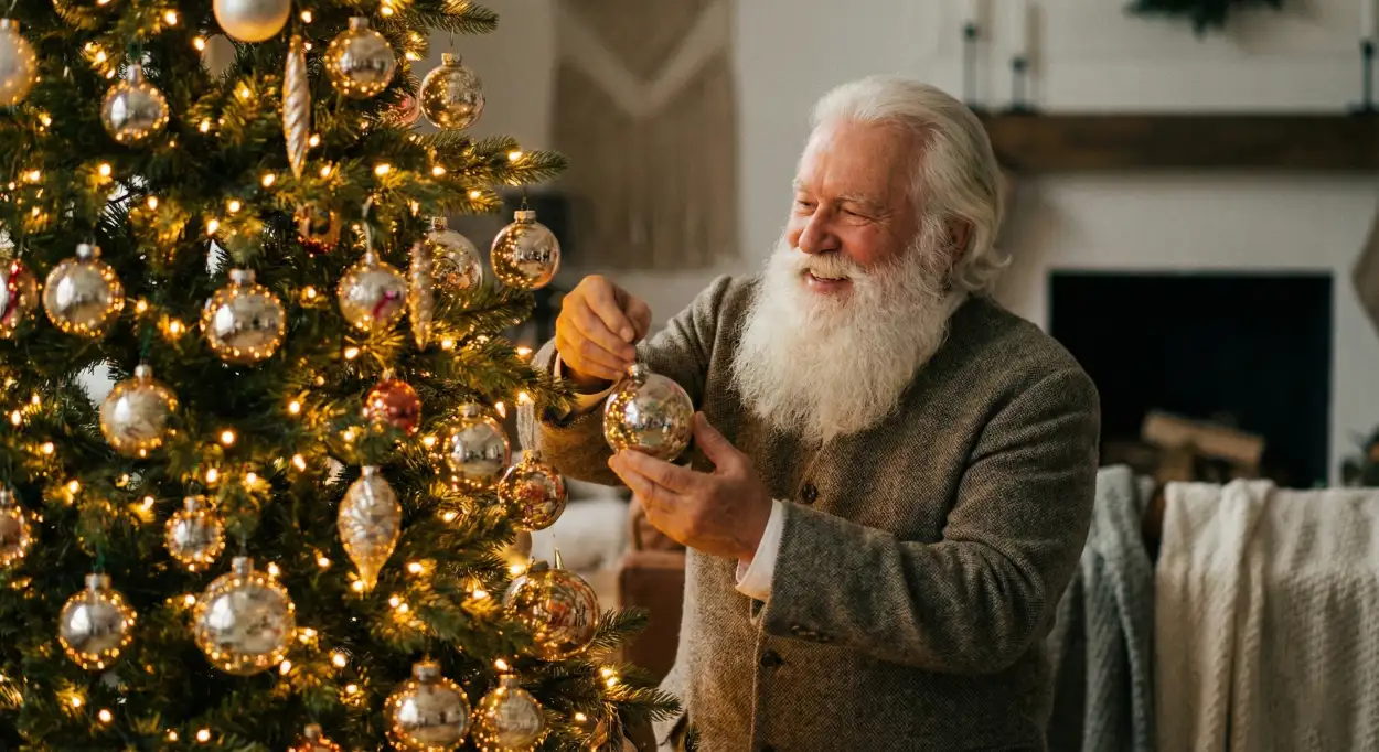 Free Download Christmas Background With Santa Claus Cinematic Style - High Quality Christmas Background With Santa Claus Background