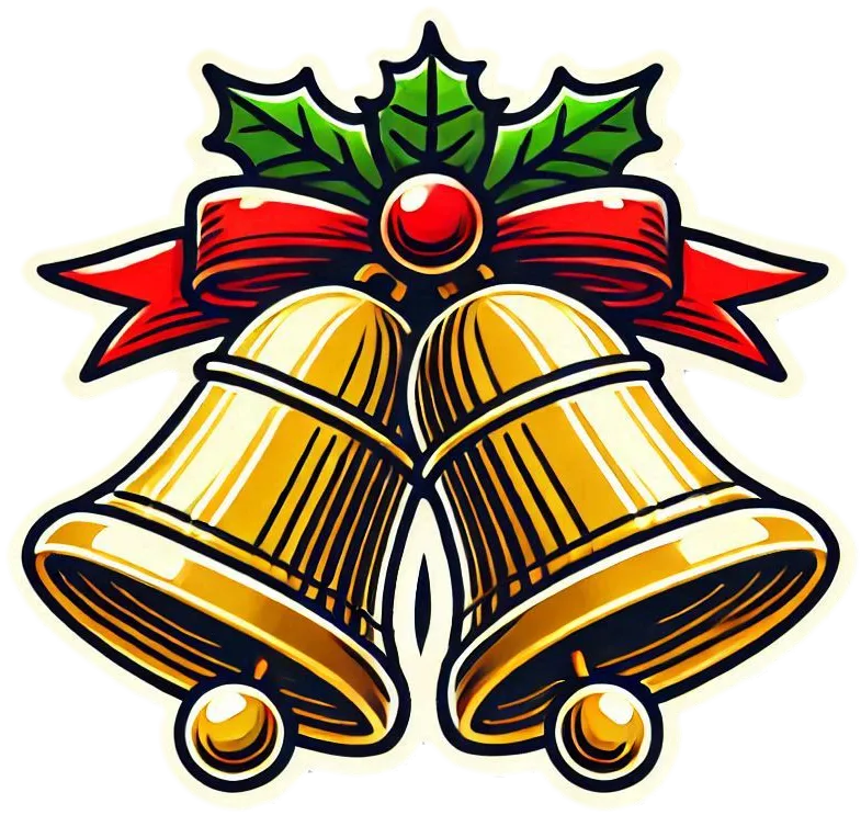 Free Download Christmas Bell And Gifts Chuong Png - High Quality Christmas Bell PNG Image