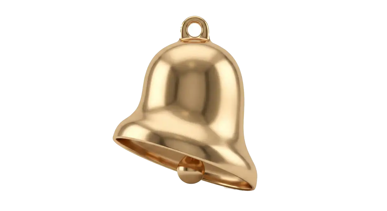 Free Download Christmas Bell Png Clipart Without Background - High Quality Christmas Bell Png PNG Image