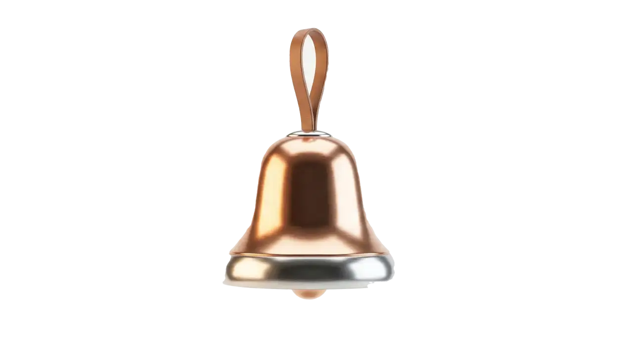 Free Download Christmas Bell Png For Digital Scrapbooking - High Quality Christmas Bell Png PNG Image