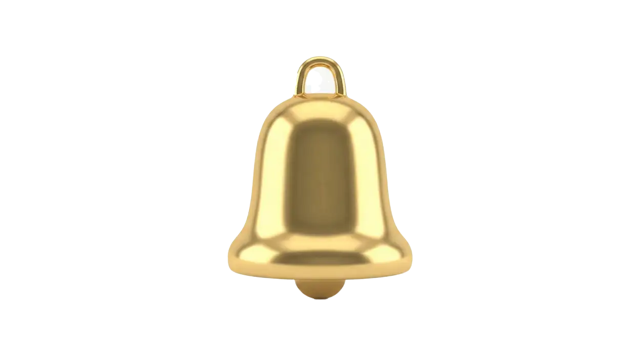Free Download Christmas Bell Png For Youtube Thumbnail - High Quality Christmas Bell Png Transparent PNG