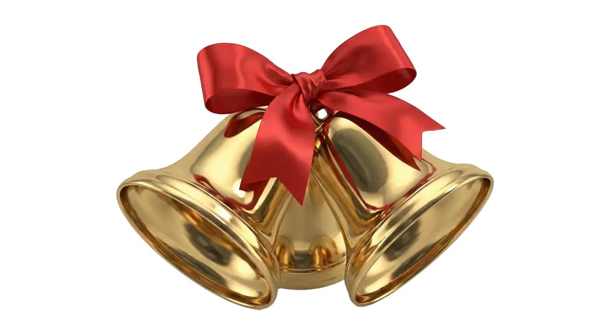 Free Download Christmas Bell Png Transparent For Canva - High Quality Christmas Bell Png PNG Image