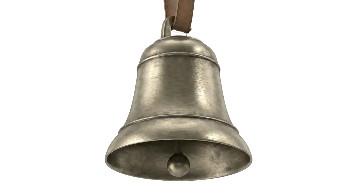 Free Download Christmas Bell Png With Snow Decoration - High Quality Christmas Bell Png PNG Image