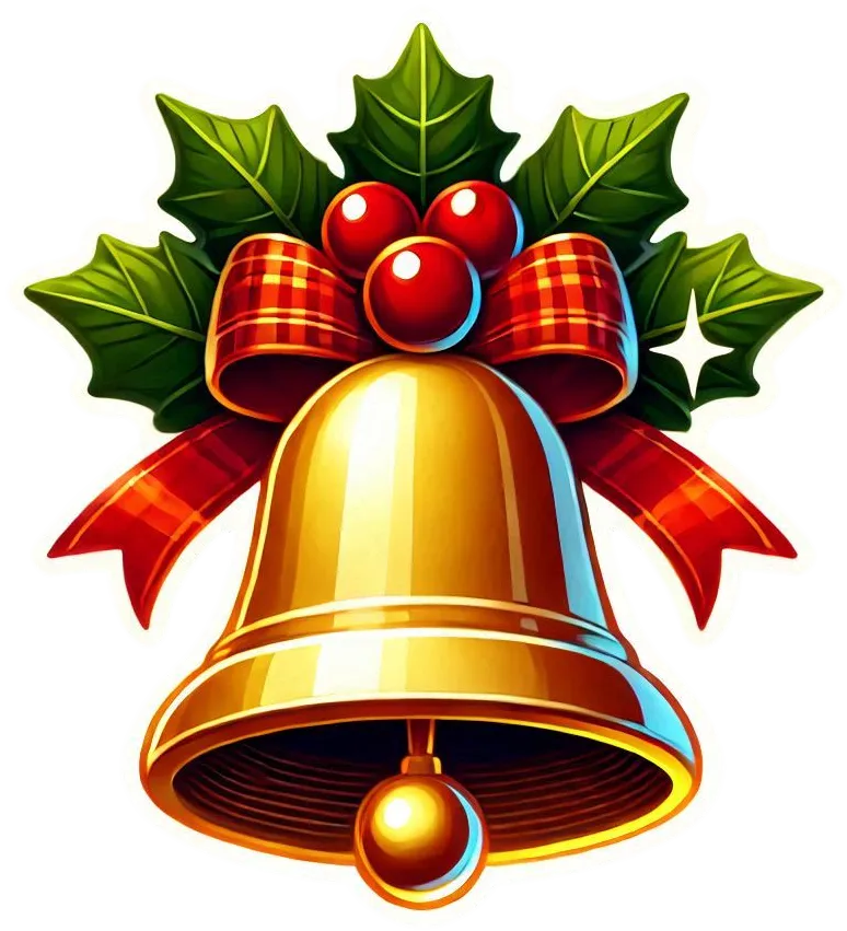 Free Download Christmas Bell With Handle Png - High Quality Christmas Bell PNG Image