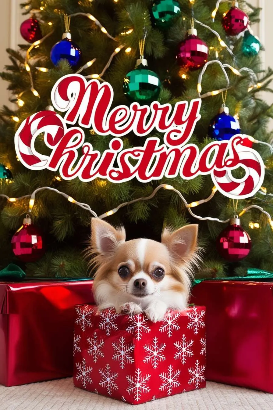 Christmas Dog Image With Merry Christmas Written In Gold - Royalty Free Merry Christmas Dog Image Image | Pngmagic Free Download Christmas Dog Image With Merry Christmas Written In Gold - High Quality Merry Christmas Dog Image Background