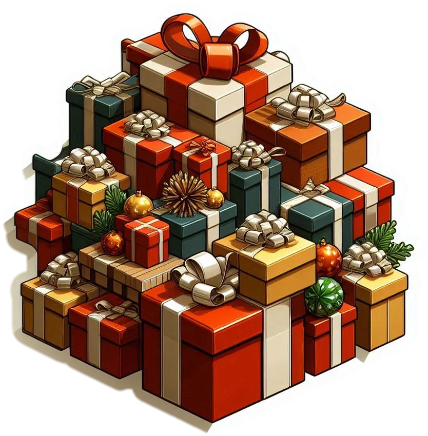 Christmas Gift Box With Multi-layer Surprise Packaging - Royalty Free Gift Box Image | Pngmagic Free Download Christmas Gift Box With Multi-layer Surprise Packaging - High Quality Gift Box PNG Image