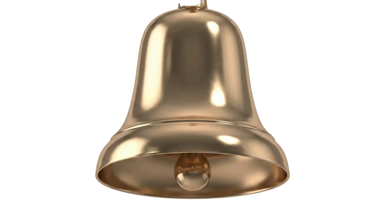 Free Download Christmas Jingle Bell Png Isolated White Background - High Quality Christmas Bell Png PNG Image