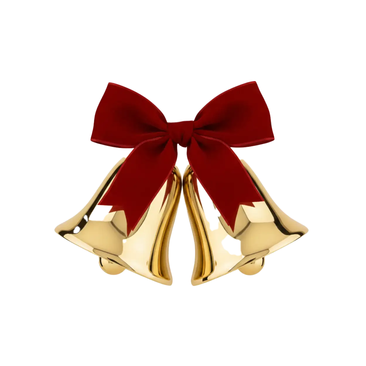 Free Download Christmas Twin Bells Png Transparent - High Quality Christmas Bell Png PNG Image