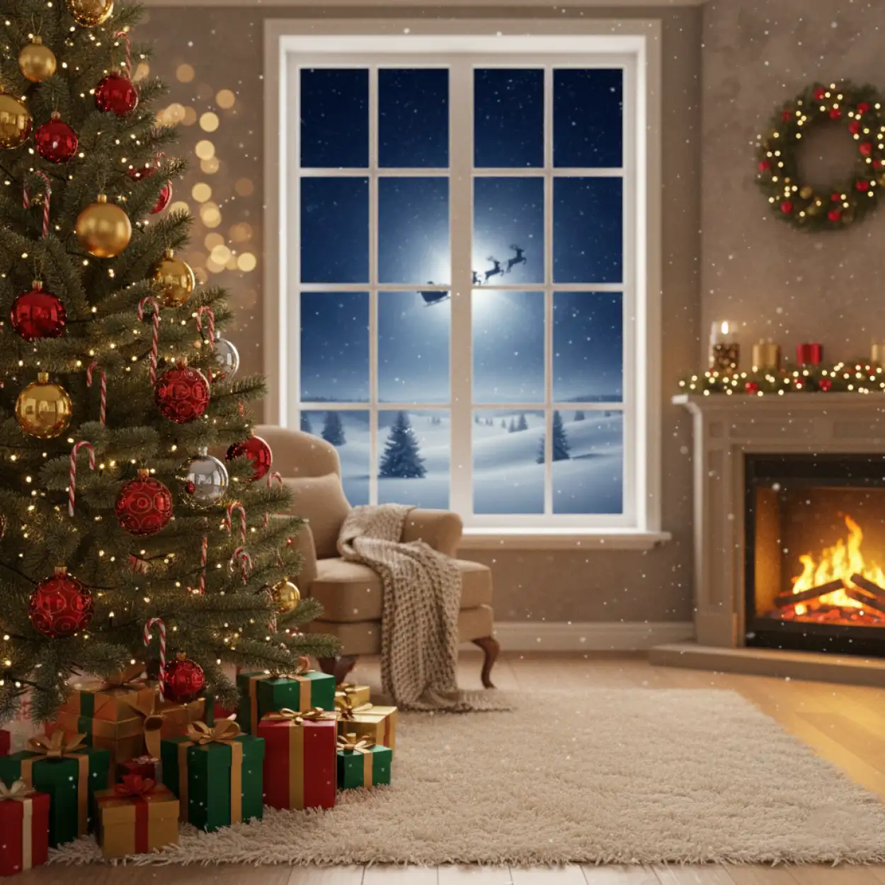 Free Download Christmas Village Background Hd - High Quality Christmas Background Background Image