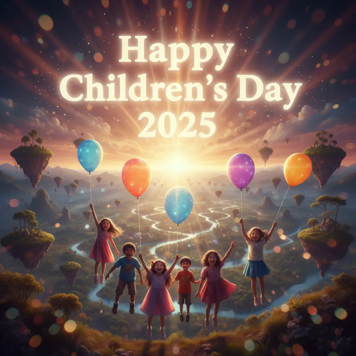 Free Download Cinematic Happy Childrens Day 2025 Vector Illustration Hd - High Quality Happy Childrens Day 2025 Image