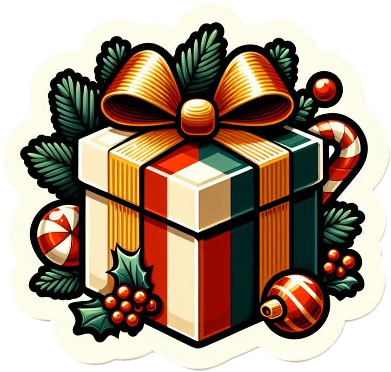 Free Download Classic Christmas Gift Box For Timeless Gifting Ideas - High Quality Gift Box PNG Image
