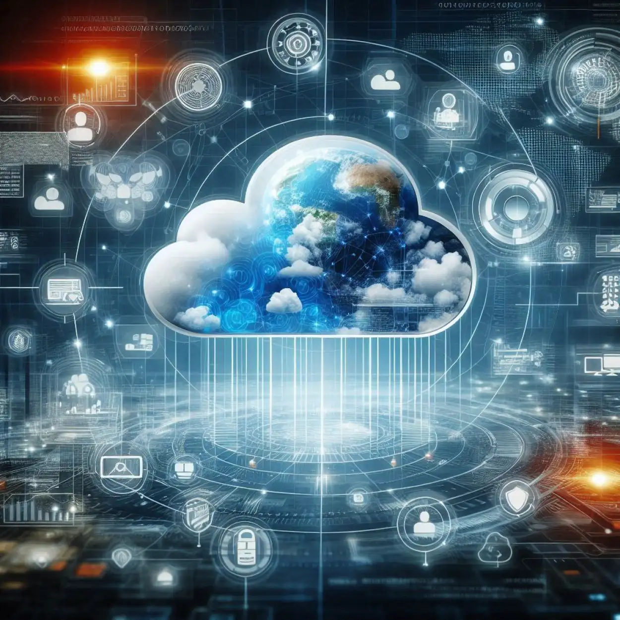Cloud-based Computing Background With Digital Data Storage - Royalty Free Technology Background Image | Pngmagic Free Download Cloud-based Computing Background With Digital Data Storage - High Quality Technology Background Background