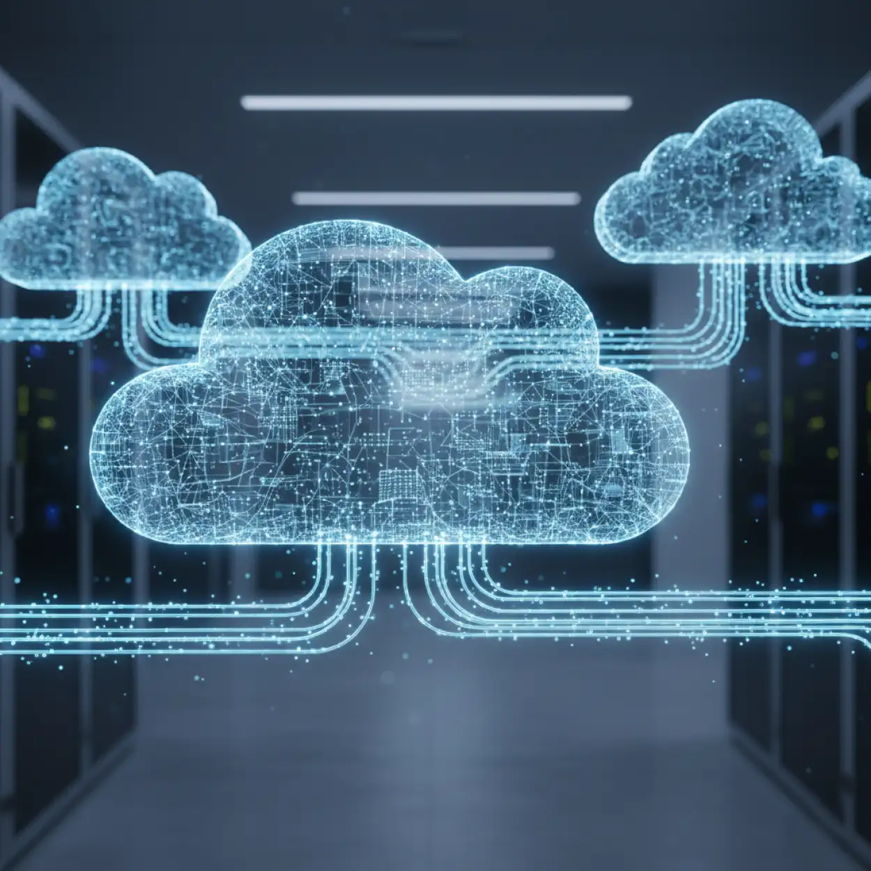 Free Download Cloud Computing Technology Background 2 - High Quality Tech Background Background