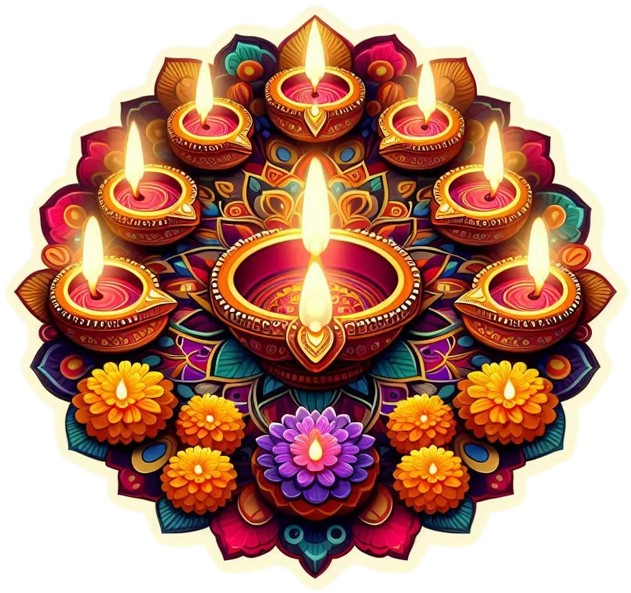 Colorful Diwali Diya Png Images For Celebrations - Royalty Free Diwali Diya Image | Pngmagic Free Download Colorful Diwali Diya Png Images For Celebrations - High Quality Diwali Diya PNG Image