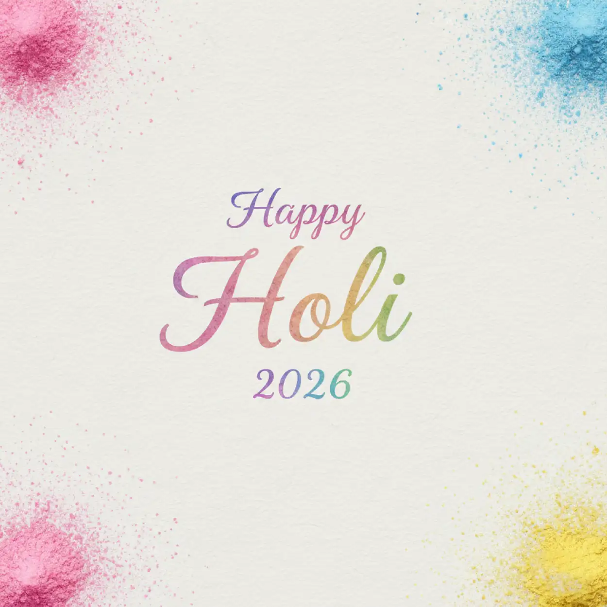 Free Download Colorful Happy Holi Greeting Card 2026 2 - High Quality Happy Holi Greeting Card 2026 Image