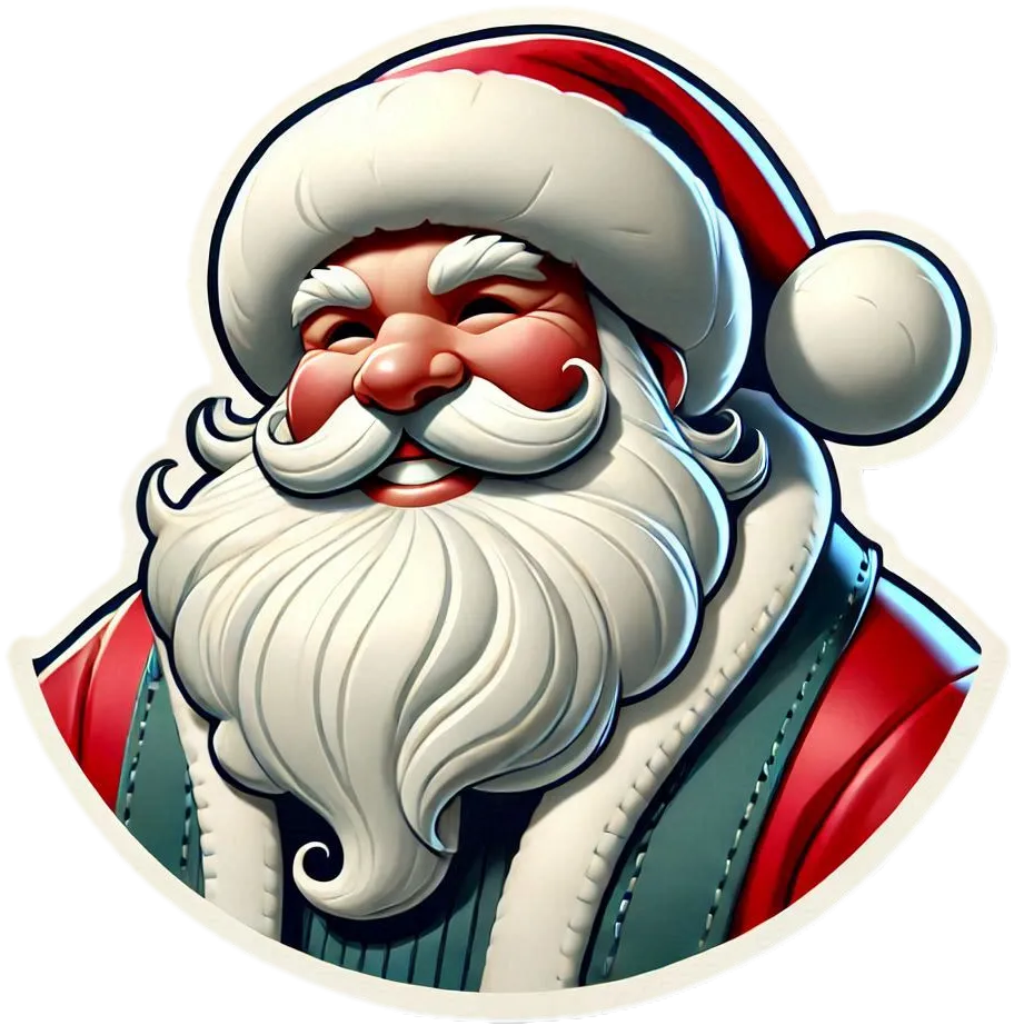 Free Download Colorful Smiling Santa Claus Png Artwork - High Quality Smiling Santa Claus Png PNG Image