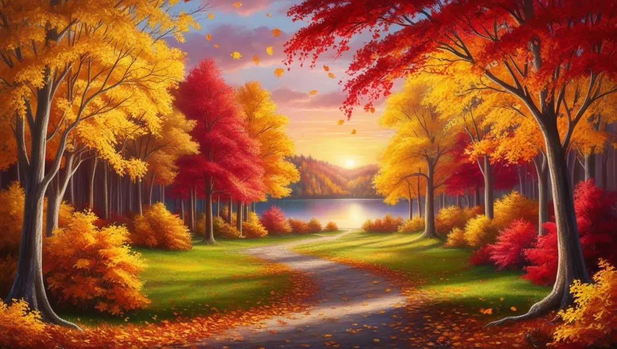 Cozy Autumn Cottage Background Wallpaper - Royalty Free Autumn Background Image | Pngmagic Free Download Cozy Autumn Cottage Background Wallpaper - High Quality Autumn Background Background