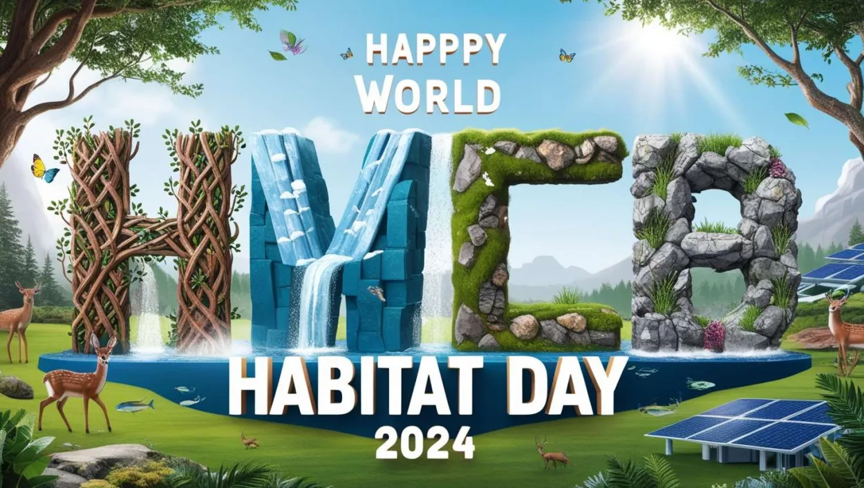 Free Download Creative Banners For Happy World Habitat Day 2024 - High Quality Happy World Habitat Day Background