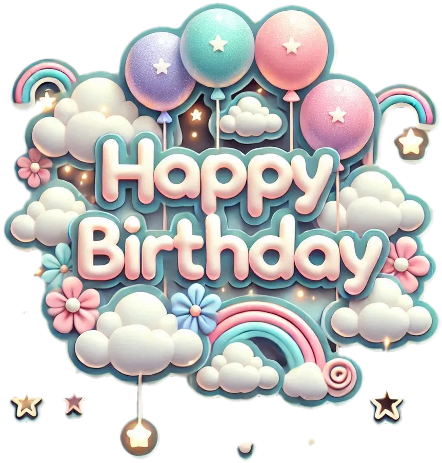 Creative Colorful Balloon Happy Birthday Text Templates - Royalty Free Happy Birthday Image | Pngmagic Free Download Creative Colorful Balloon Happy Birthday Text Templates - High Quality Happy Birthday PNG Image