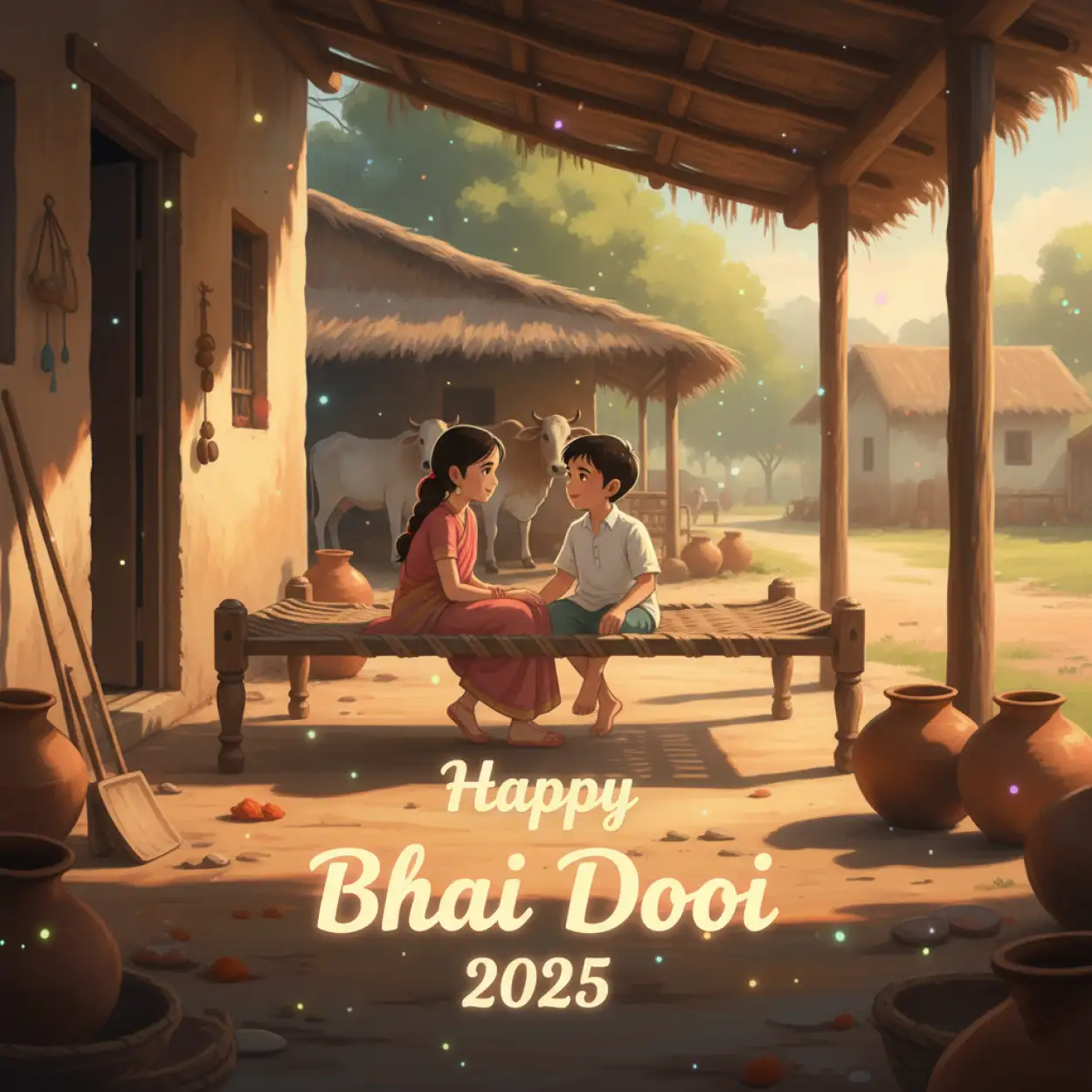 Free Download Creative Happy Bhai Dooj 2025 Wishes Text - High Quality Happy Bhai Dooj 2025 Wishes Background