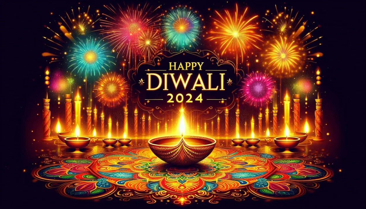 Free Download Creative Happy Diwali 2024 E-cards With Quotes And Messages - High Quality Happy Diwali Background
