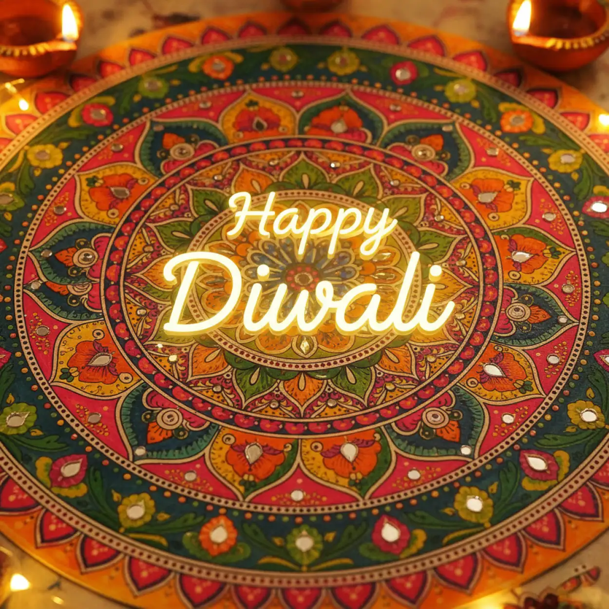 Free Download Creative Happy Diwali 2025 Poster Design - High Quality Happy Diwali 2025 Wishes Background