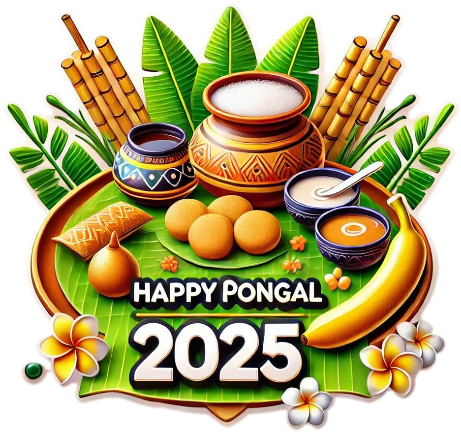 Creative Happy Pongal 2025 Png For Social Media - Royalty Free Happy Pongal 2025 Png Image | Pngmagic Free Download Creative Happy Pongal 2025 Png For Social Media - High Quality Happy Pongal 2025 Png PNG Image