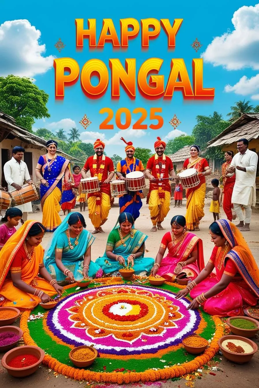 Creative Happy Pongal Greetings 2025 Templates - Royalty Free Happy Pongal Greetings 2025 Image | Pngmagic Free Download Creative Happy Pongal Greetings 2025 Templates - High Quality Happy Pongal Greetings 2025 Background