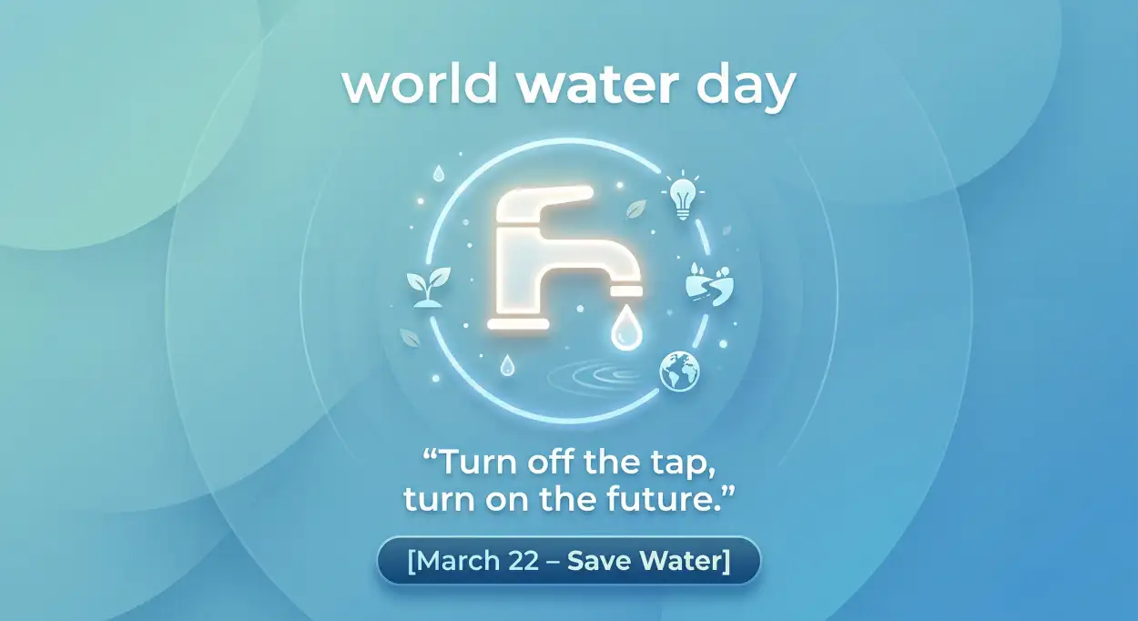 Free Download Creative Save Water Campaign Ideas - High Quality World Water Day 2026 Image