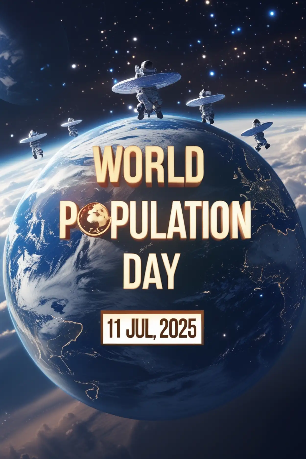 Free Download Creative World Population Day Banner - High Quality World Population Day Background