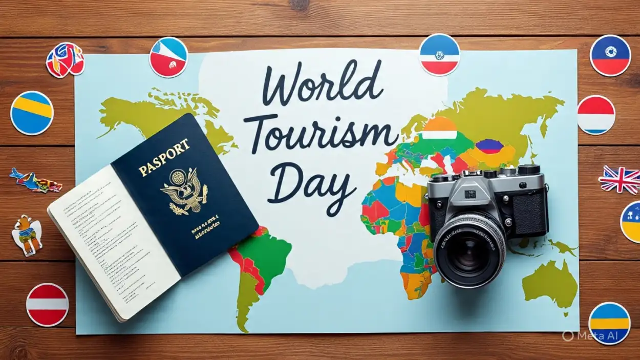 Free Download Creative World Tourism Day Banner Design Ideas - High Quality World Tourism Day Background