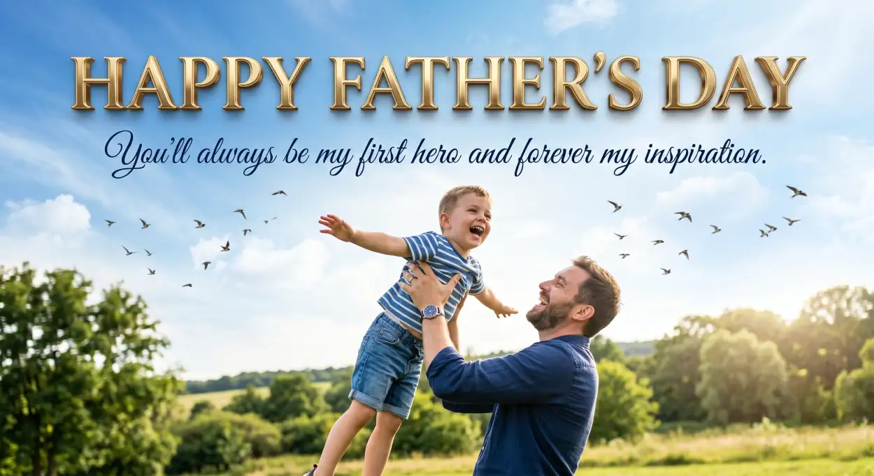 Free Download Custom Happy Fathers Day Greeting Card - High Quality Happy Fathers Day Greeting Card Image