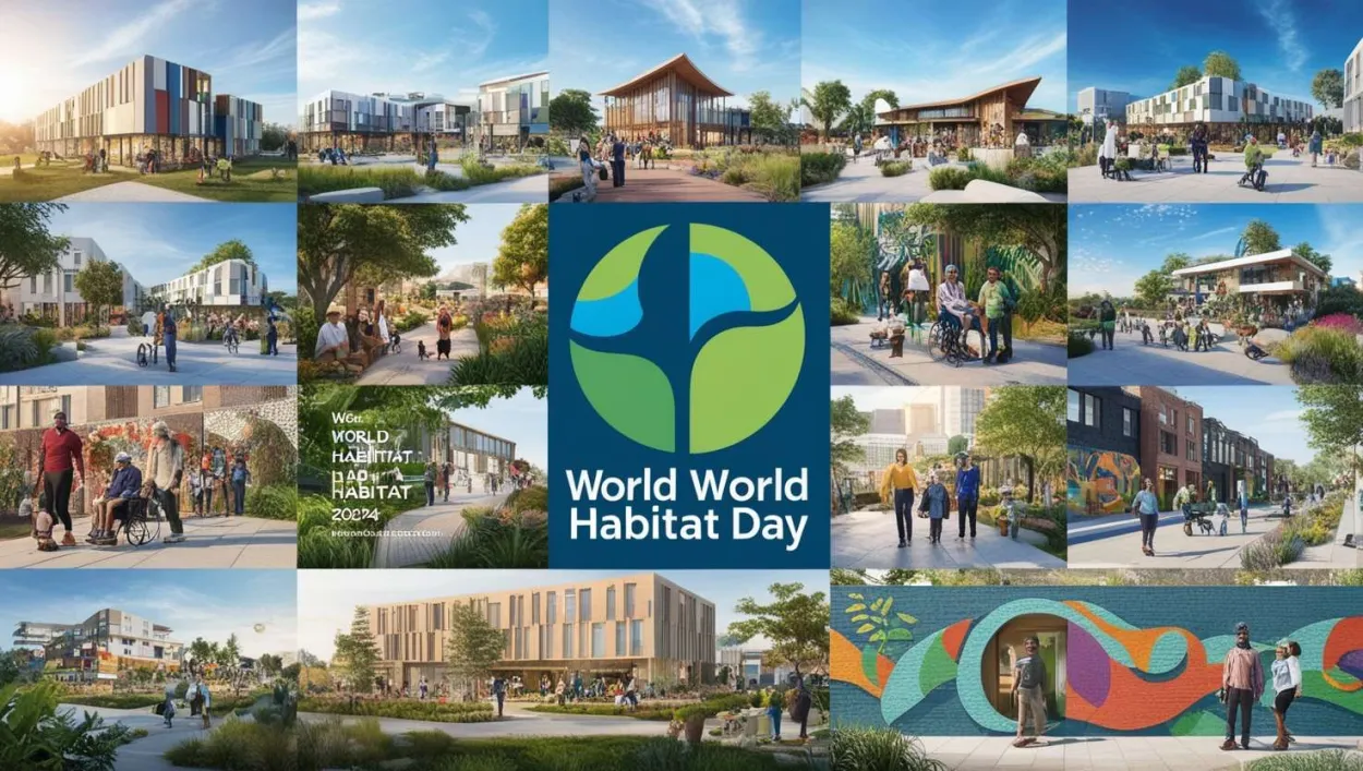 Free Download Custom Happy World Habitat Day 2024 Banners For Events - High Quality Happy World Habitat Day Background