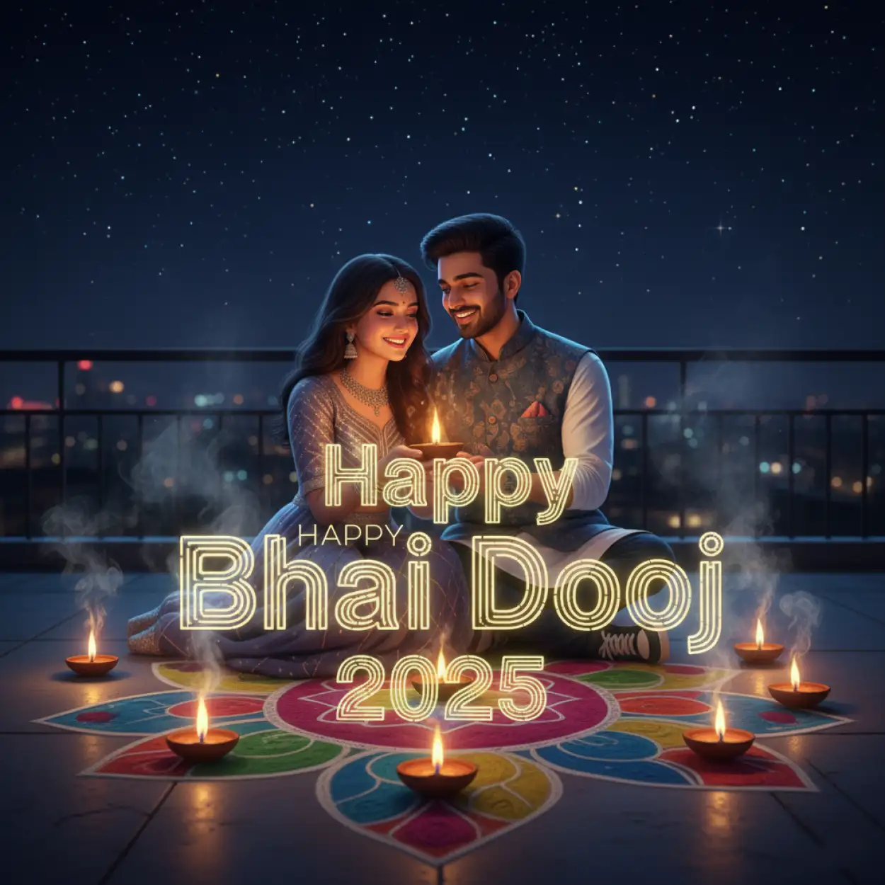Cute Bhai Dooj 2025 Messages For WhatsApp - Royalty Free Happy Bhai Dooj 2025 Wishes Image | Pngmagic Free Download Cute Bhai Dooj 2025 Messages For WhatsApp - High Quality Happy Bhai Dooj 2025 Wishes Background